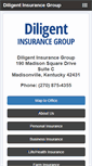 Mobile Screenshot of diligentinsurancegroup.com